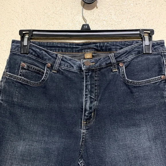 Caslon Jeans 10 Blue Stretch Straight Mid Rise 5-Pockets Cotton Spandex - Picture 8 of 16